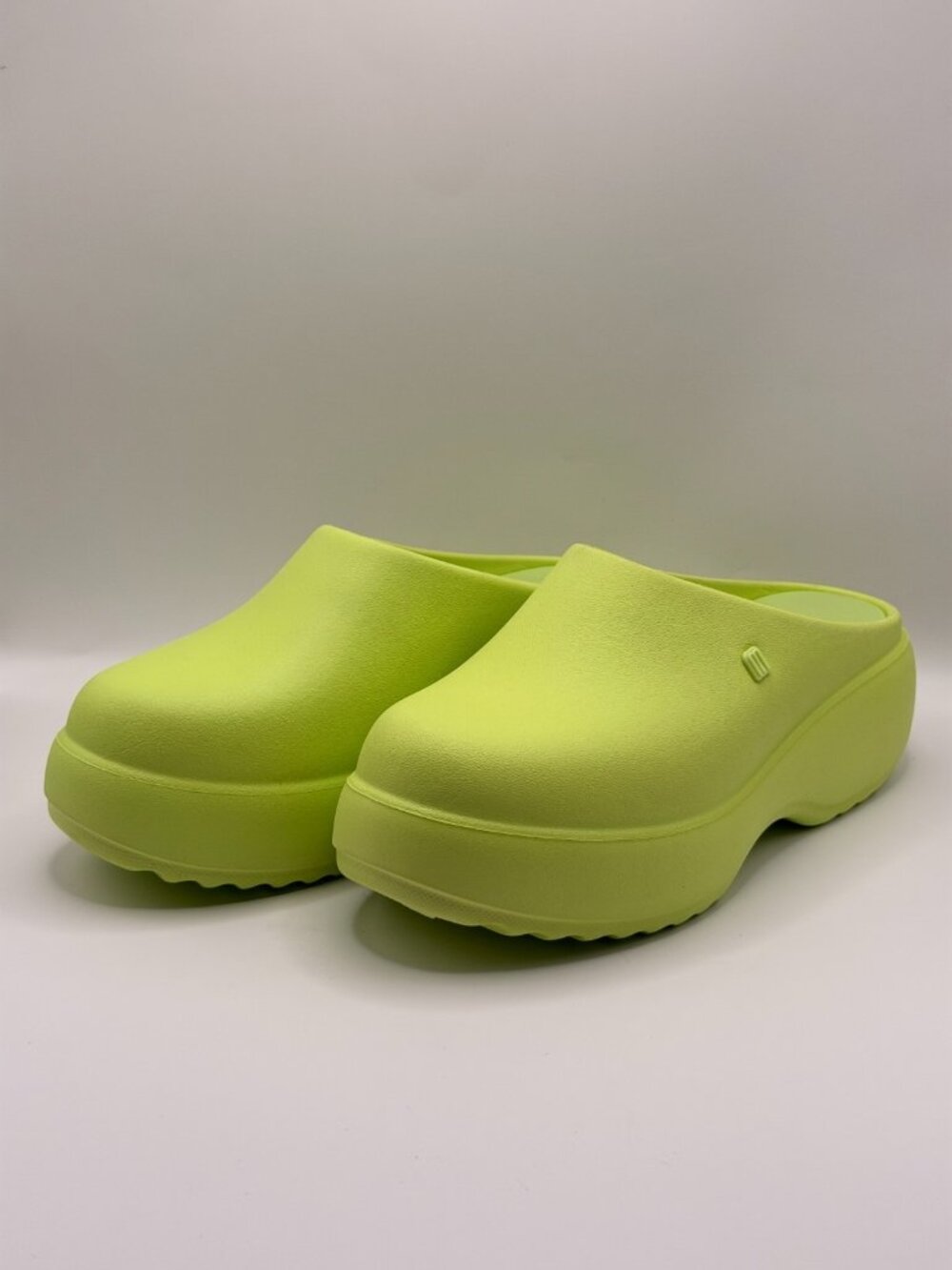 Melissa Womens Free Clog Green Chunky Platform Sz 8